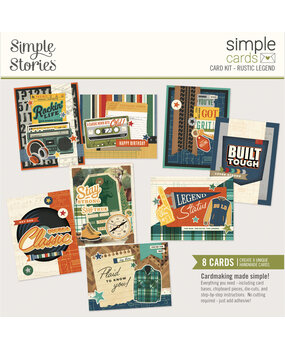 Simple Stories PRE-ORDER Rustic Legend Simple Cards Kit (26626)