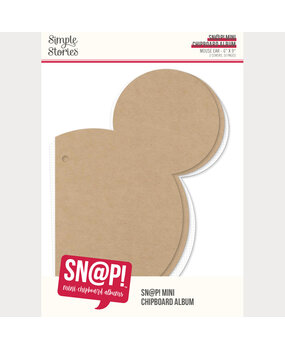 Simple Stories SN@P! Mini Chipboard Album Mouse Ear (13325)