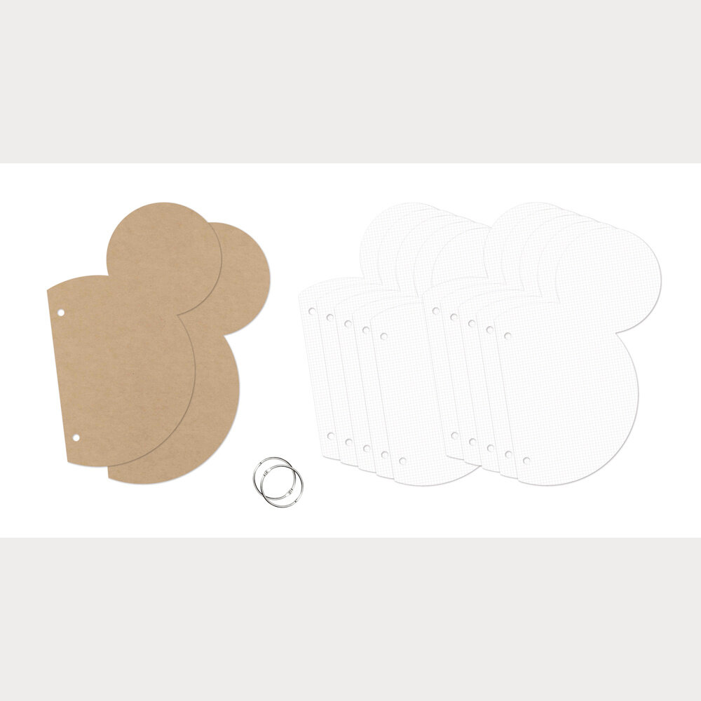 Simple Stories PRE-ORDER SN@P! Mini Chipboard Album Mouse Ear (13325)