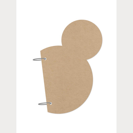 Simple Stories PRE-ORDER SN@P! Mini Chipboard Album Mouse Ear (13325)