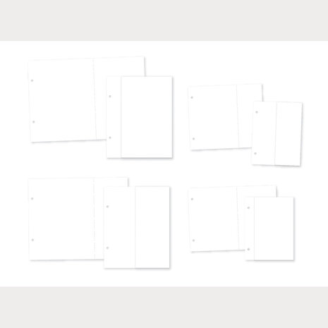 Simple Stories PRE-ORDER SN@P! Flip Page 4x6/6x8 Inch Binder Inserts (13329)