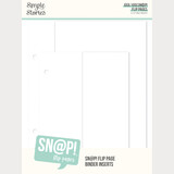 Simple Stories PRE-ORDER SN@P! Flip Page 4x6/6x8 Inch Binder Inserts (13329)