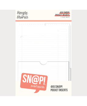 Simple Stories PRE-ORDER SN@P! Pocket 4x6 Inch Binder Inserts (13330)