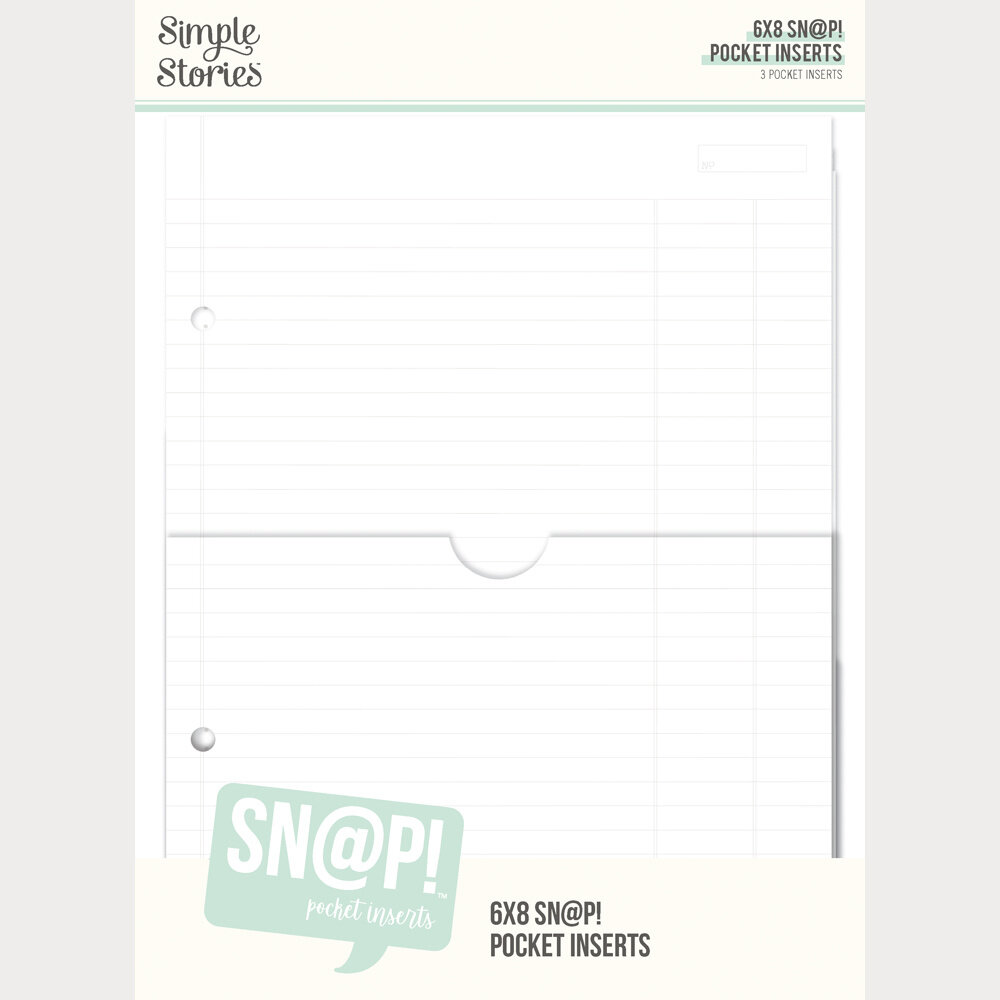 Simple Stories PRE-ORDER SN@P! Pocket 6x8 Inch Binder Inserts (13331) Simple Stories PRE-ORDER SN@P! Pocket 6x8 Inch Binder Inserts (13331)