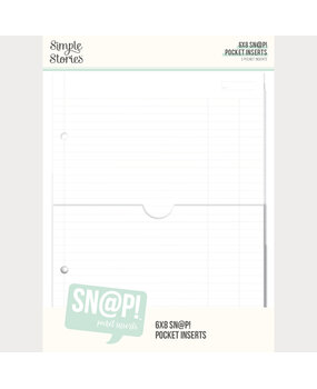 Simple Stories SN@P! Pocket 6x8 Inch Binder Inserts (13331)