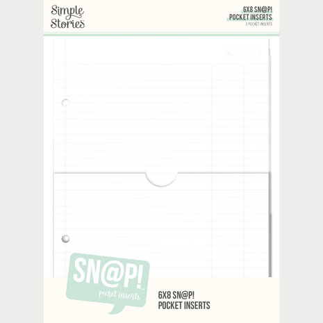 Simple Stories PRE-ORDER SN@P! Pocket 6x8 Inch Binder Inserts (13331) Simple Stories PRE-ORDER SN@P! Pocket 6x8 Inch Binder Inserts (13331)