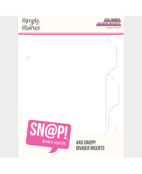 Simple Stories SN@P! Divider 4x6 Inch Binder Inserts (13332)