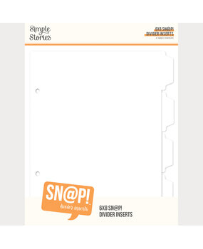 Simple Stories PRE-ORDER SN@P! Divider 6x8 Inch Binder Inserts (13333)