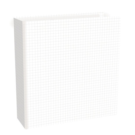 Simple Stories SN@P! Simple Grid 6x8 Inch Chipboard Binder (13335)