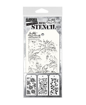 Stampers Anonymous Tim Holtz Mini Layering Stencil Set 19 (THMST019)