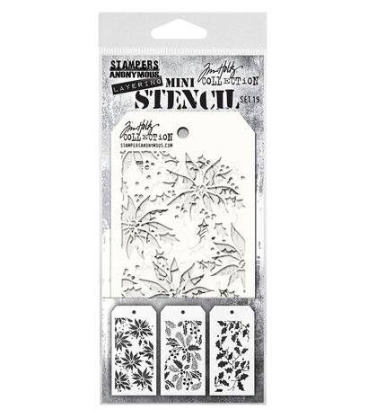 Stampers Anonymous Tim Holtz Mini Layering Stencil Set 19 (THMST019)