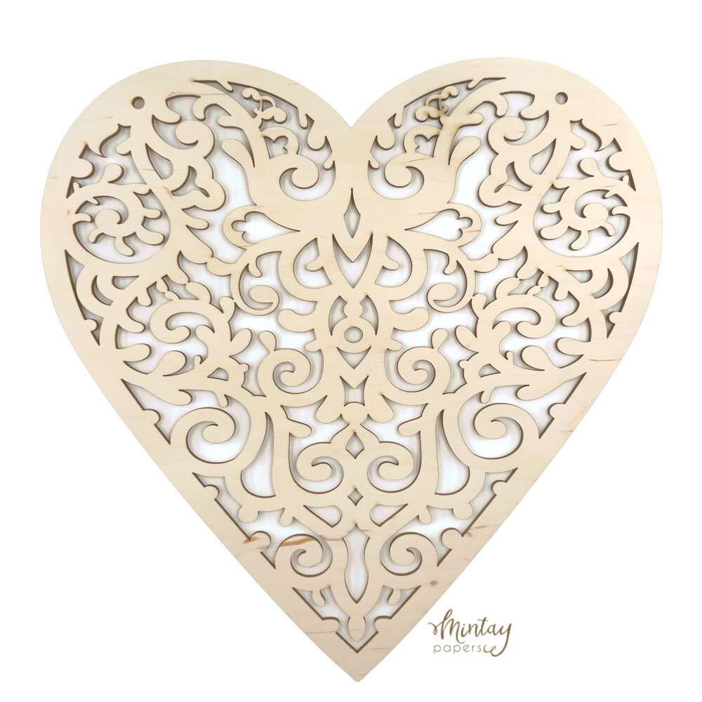 Mintay Woodies Decor Heart Hanger (MT-WD2-06)