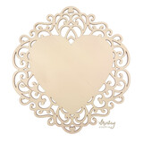 Mintay Woodies Decor Heart Plaque (MT-WD2-07)