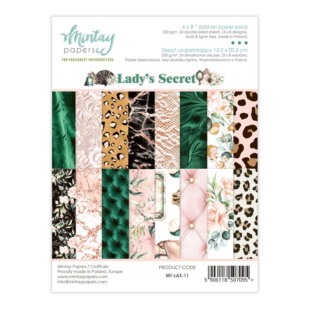 Mintay Lady's Secret 6x8 Inch AddOn Paper Pad (MT-LAS-11)