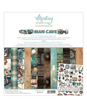 Mintay PRE-ORDER Man Cave 12x12 Inch Paper Pad (MT-MAN-07) Mintay PRE-ORDER Man Cave 12x12 Inch Paper Pad (MT-MAN-07)