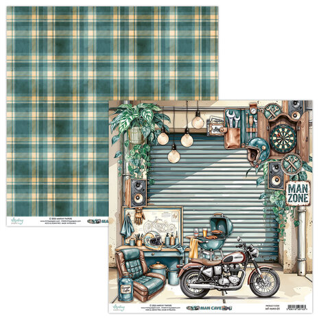 Mintay Man Cave 12x12 Inch Paper Pad (MT-MAN-07) Mintay Man Cave 12x12 Inch Paper Pad (MT-MAN-07)