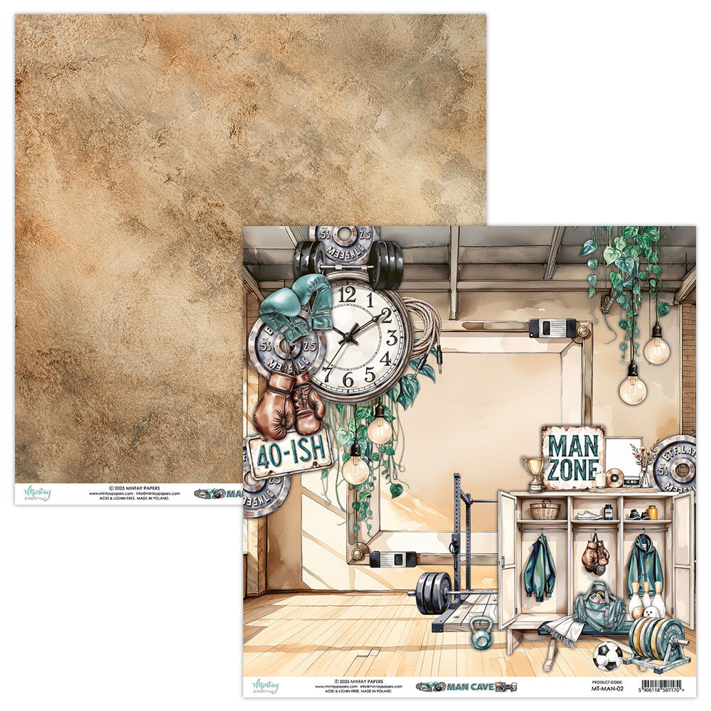 Mintay PRE-ORDER Man Cave 12x12 Inch Paper Pad (MT-MAN-07) Mintay PRE-ORDER Man Cave 12x12 Inch Paper Pad (MT-MAN-07)