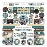 Mintay PRE-ORDER Man Cave 12x12 Inch Chipboard Ephemera Sheet (MT-MAN-14)