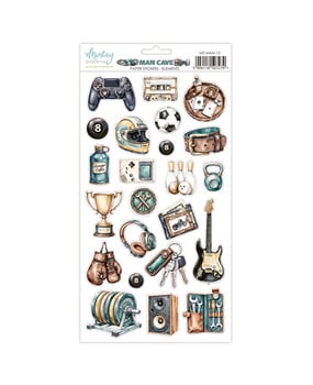 Mintay PRE-ORDER Man Cave 6x12 Inch Paper Stickers Elements (MT-MAN-12)