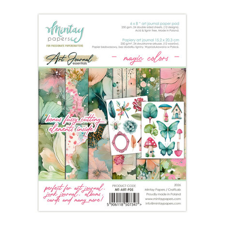 Mintay PRE-ORDER Art Journal Magic Colors 6x8 Inch Paper Pad (MT-ART-P05) Mintay PRE-ORDER Art Journal Magic Colors 6x8 Inch Paper Pad (MT-ART-P05)