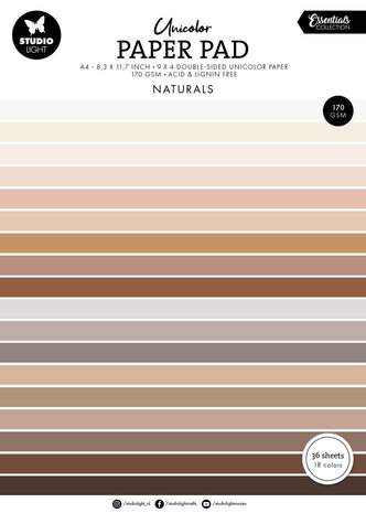 Studio Light Essentials Naturels A4 Paper Pad (SL-ES-UPP299)