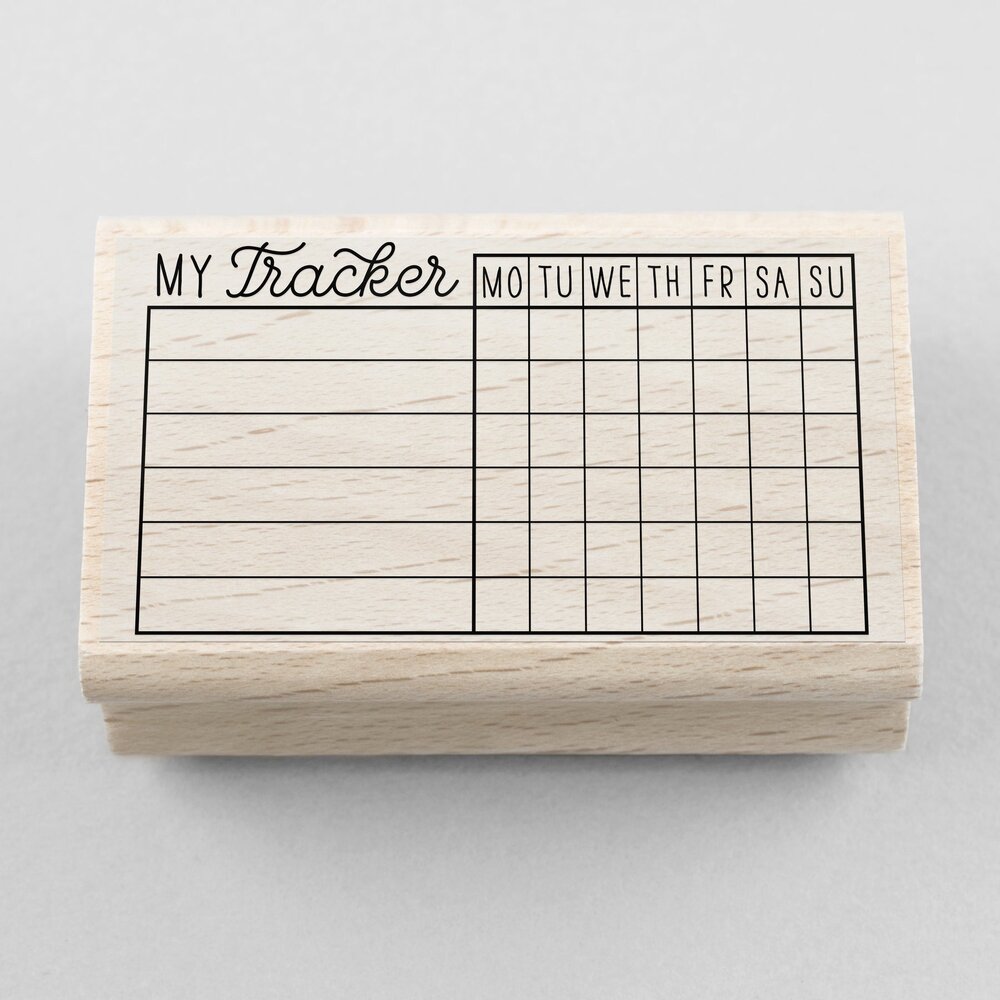 Merry & Bright Wooden Stamp My Tracker (1MB01466)