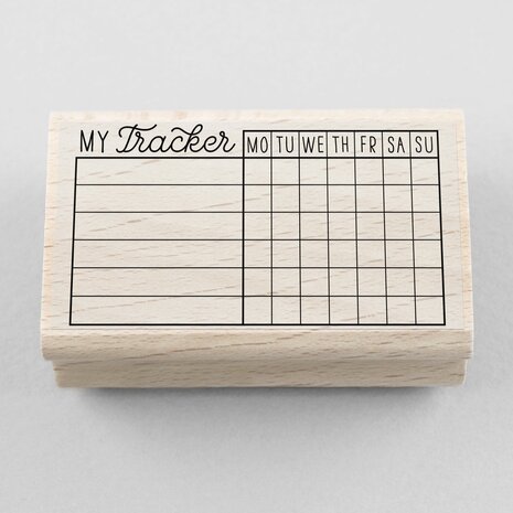 Merry & Bright Wooden Stamp My Tracker (1MB01466)