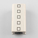 Merry & Bright Wooden Stamp Checklist Square (1MB01463)