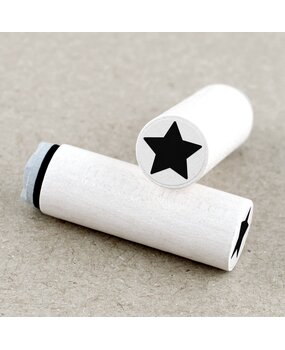 Merry & Bright Mini Wooden Stamp Star (1MB00010)