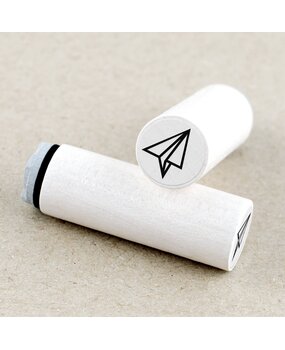 Merry & Bright Mini Wooden Stamp Paper Airplane (1MB00564)
