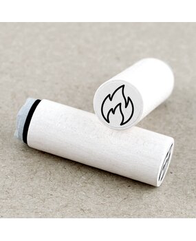 Merry & Bright Mini Wooden Stamp Flame (1MB01855)