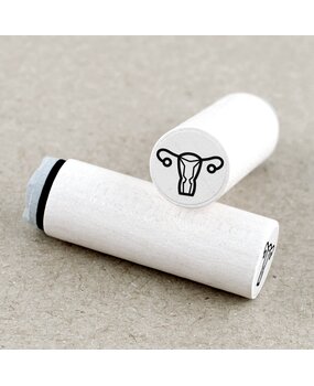 Merry & Bright Mini Wooden Stamp Uterus (1MB01883)