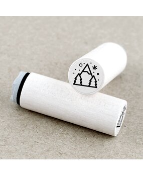 Merry & Bright Mini Wooden Stamp Mountain (1MB02272)