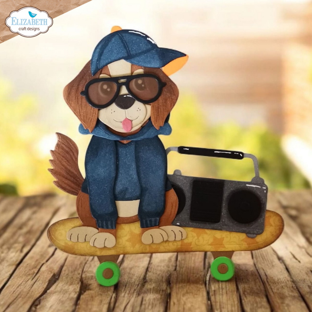 Elizabeth Craft Designs Dog Days Dies Skateboard (2328)