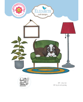 Elizabeth Craft Designs Dog Days Dies Living Room (2329)