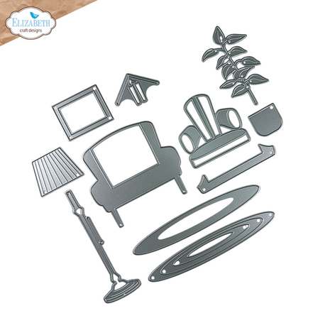 Elizabeth Craft Designs Dog Days Dies Living Room (2329)