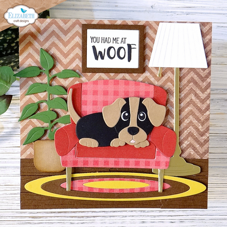 Elizabeth Craft Designs Dog Days Dies Living Room (2329)