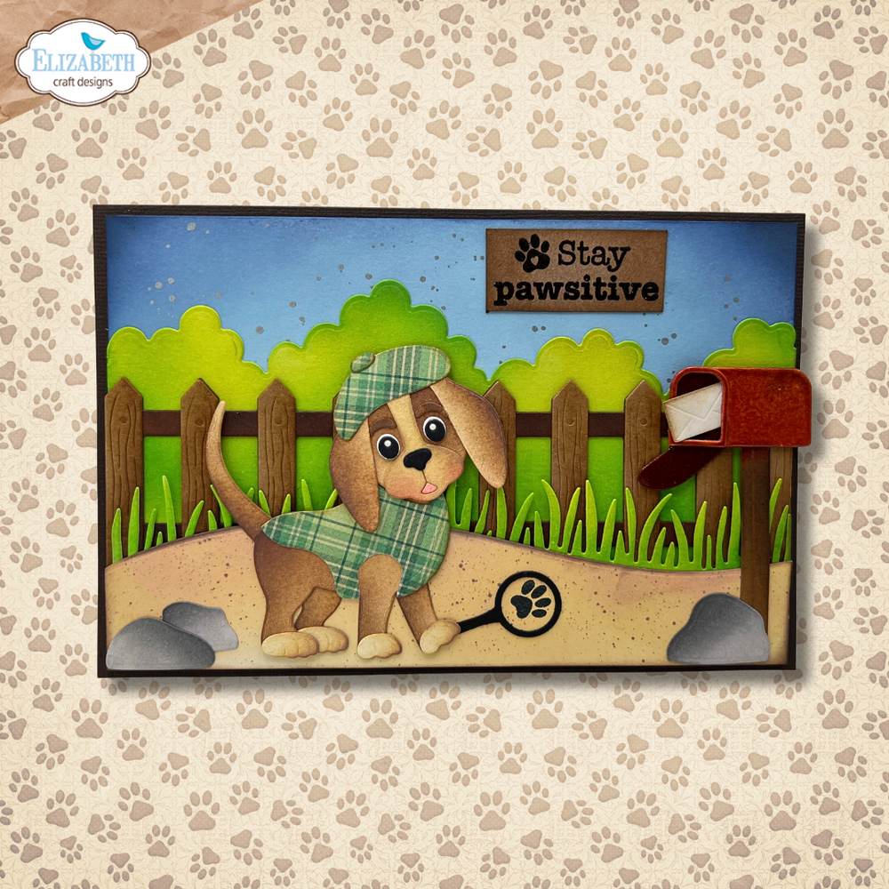 Elizabeth Craft Designs Dog Days Dies Garden Edges and Fence (2331)