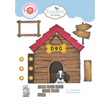 Elizabeth Craft Designs Dog Days Dies Dog House Build a Book (2332)