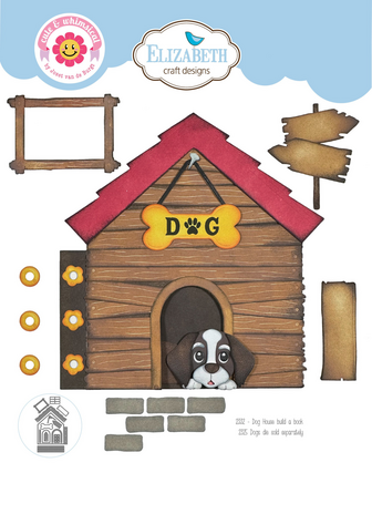 Elizabeth Craft Designs Dog Days Dies Dog House Build a Book (2332) Elizabeth Craft Designs Dog Days Dies Dog House Build a Book (2332)