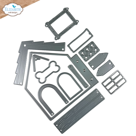 Elizabeth Craft Designs Dog Days Dies Dog House Build a Book (2332) Elizabeth Craft Designs Dog Days Dies Dog House Build a Book (2332)