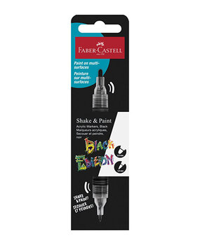 Faber Castell Shake & Paint Marker Black (FC-285598) Faber Castell Shake & Paint Marker Black (FC-285598)