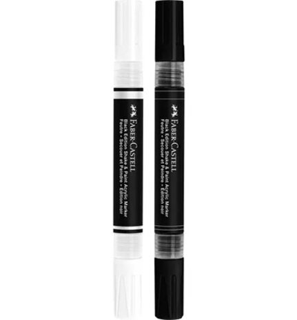 Faber Castell Shake & Paint Markers Black & White (FC-285503) Faber Castell Shake & Paint Markers Black & White (FC-285503)