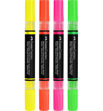 Faber Castell Shake & Paint Markers Neon Colors (FC-285505) Faber Castell Shake & Paint Markers Neon Colors (FC-285505)