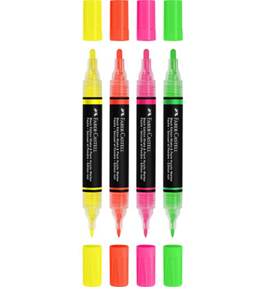 Faber Castell Shake & Paint Markers Neon Colors (FC-285505) Faber Castell Shake & Paint Markers Neon Colors (FC-285505)