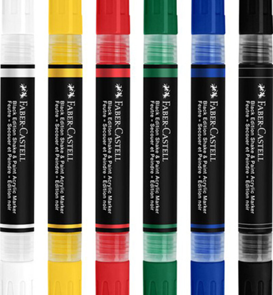 Faber Castell Shake & Paint Markers Standard Colors (FC-285507) Faber Castell Shake & Paint Markers Standard Colors (FC-285507)