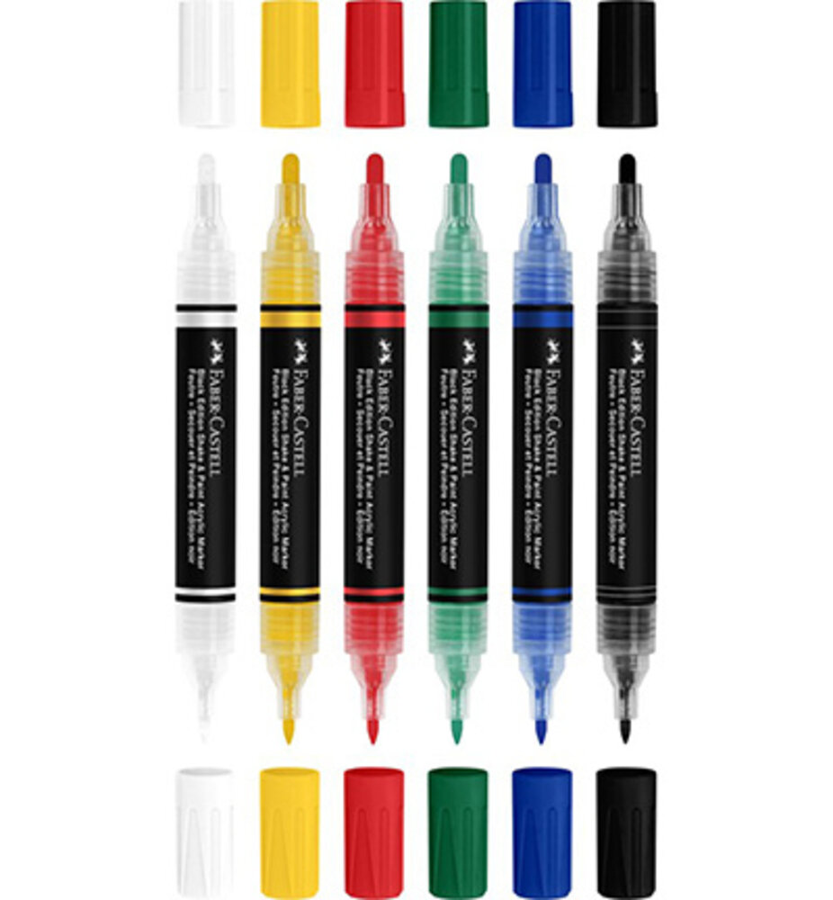 Faber Castell Shake & Paint Markers Standard Colors (FC-285507) Faber Castell Shake & Paint Markers Standard Colors (FC-285507)