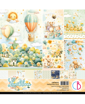 Ciao Bella Papercrafting PRE-ORDER Lunibloom 12x12 Inch Paper Pad (CBPM093) Ciao Bella Papercrafting PRE-ORDER Lunibloom 12x12 Inch Paper Pad (CBPM093)