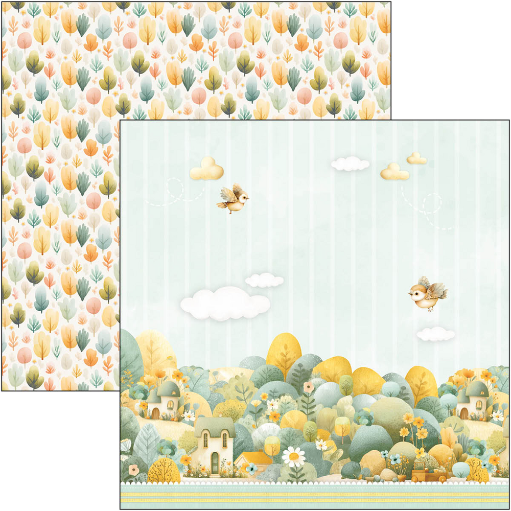 Ciao Bella Papercrafting Lunibloom 12x12 Inch Patterns Pad (CBT093)