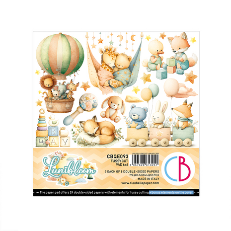 Ciao Bella Papercrafting Lunibloom 6x6 Inch Paper Pad (CBQE093)